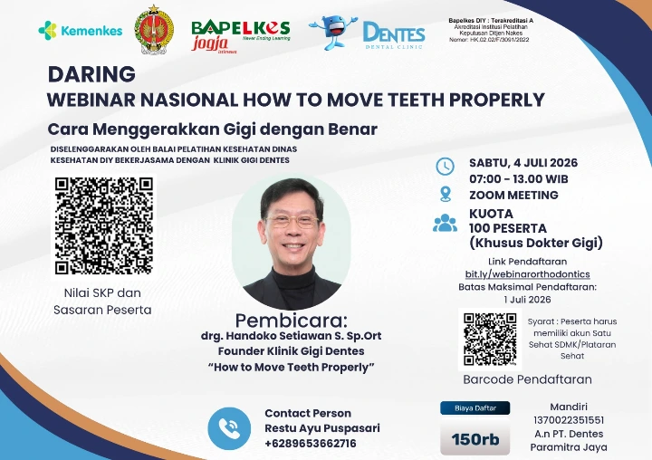 Webinar Nasional How to Move Teeth Properly Cara Menggerakkan Gigi