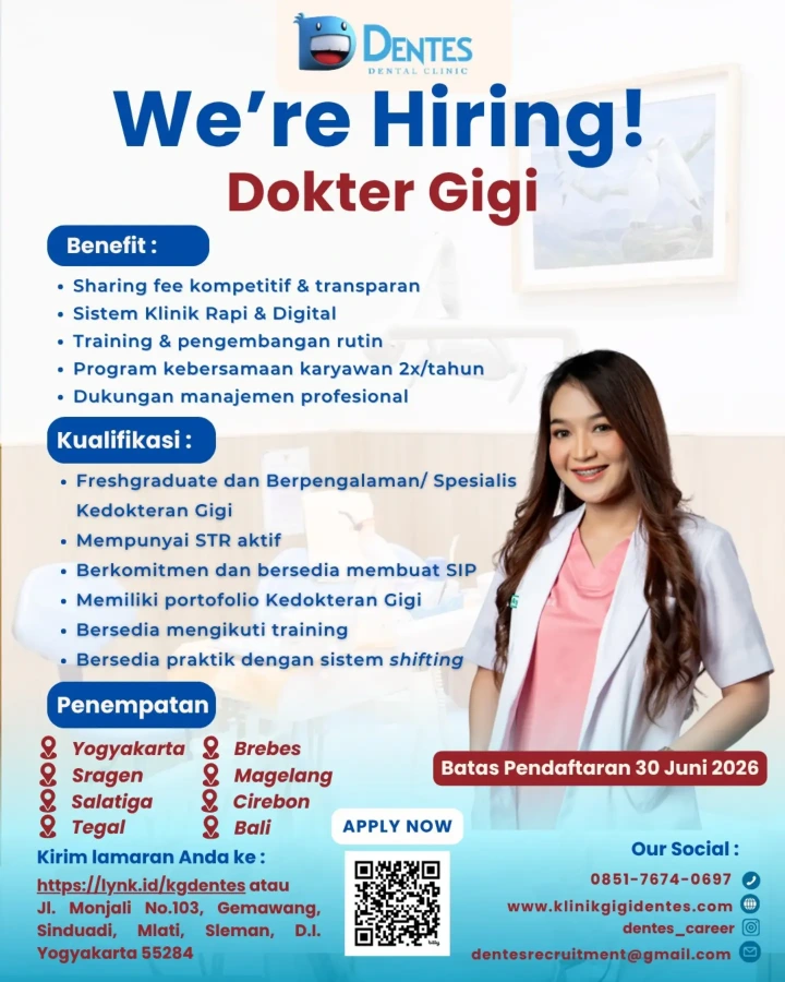 Lowongan Kerja Dokter Gigi Yogyakarta 2026