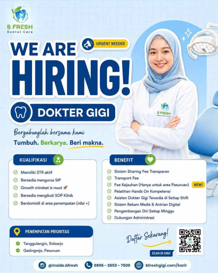 Lowongan Kerja Dokter Gigi Sidoarjo 2026
