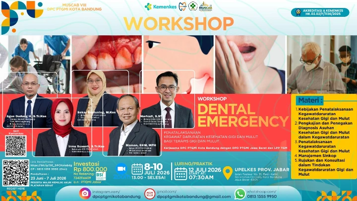 Workshop Kegawatdaruratan Kesehatan Gigi dan Mulut Kota Bandung
