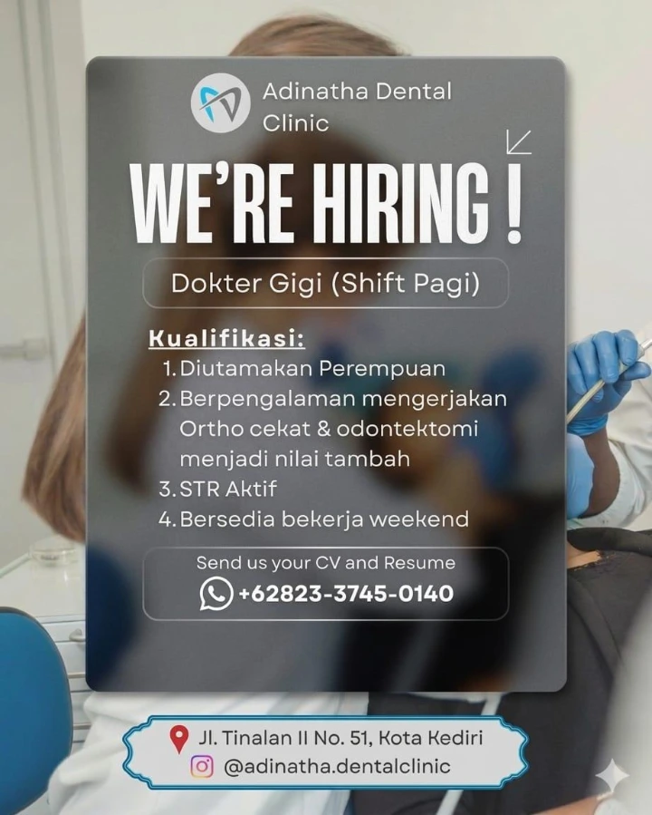 Lowongan Kerja Dokter Gigi Kediri 2026