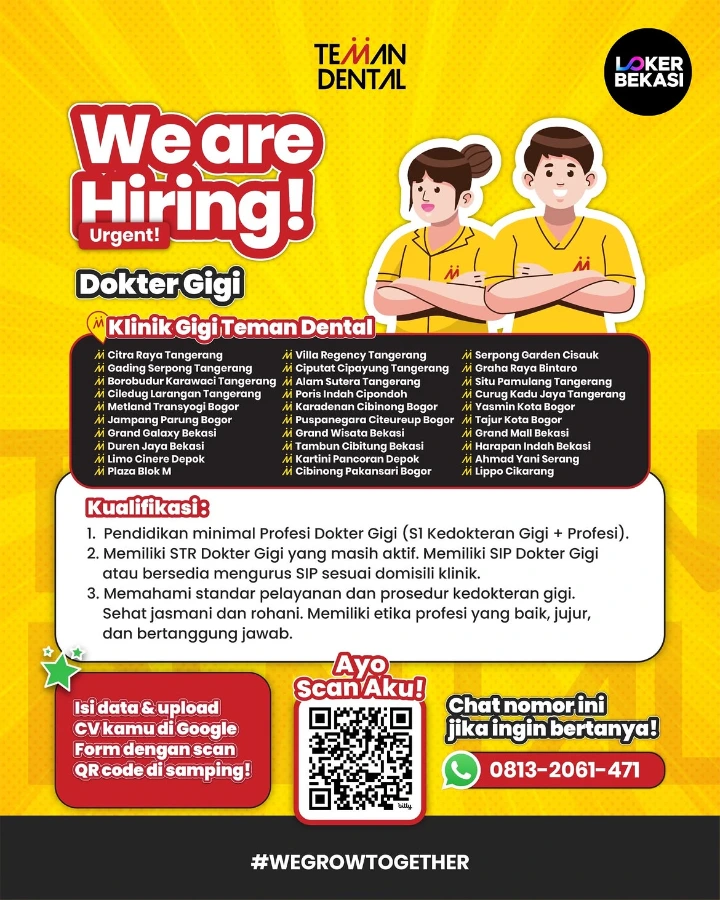 Lowongan Kerja Dokter Gigi Jakarta 2026