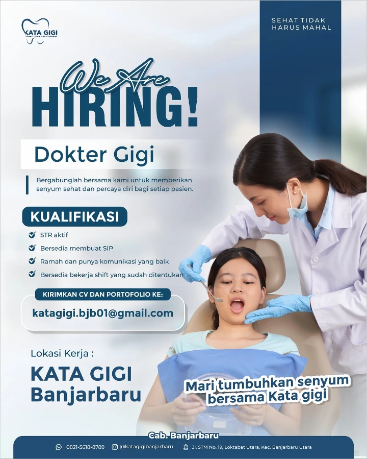 Lowongan Kerja Dokter Gigi Banjar Baru 2026