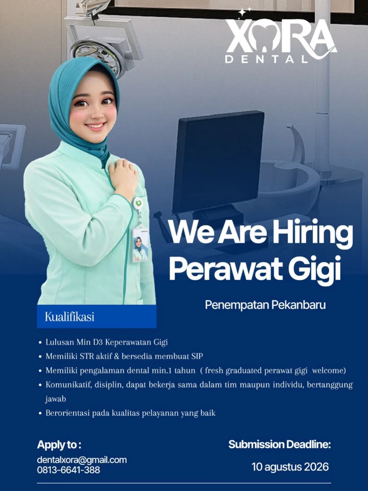 Lowongan Kerja Perawat Gigi Pekanbaru 2026