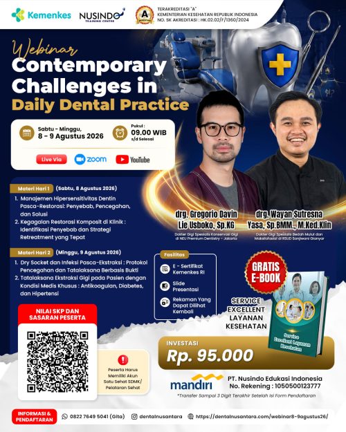 Webinar Contemporary Challenges in Daily Dental Practice