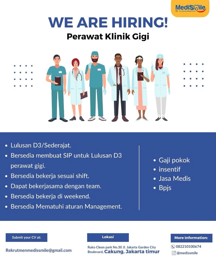 Lowongan Kerja Perawat Gigi Jakarta 2026