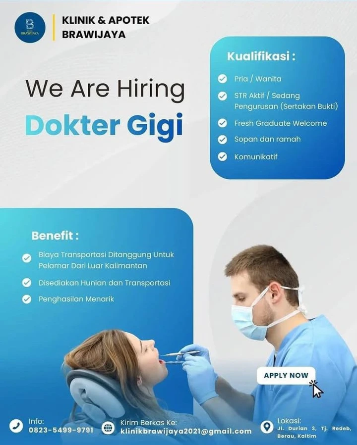 Lowongan Kerja Dokter Gigi Berau 2026