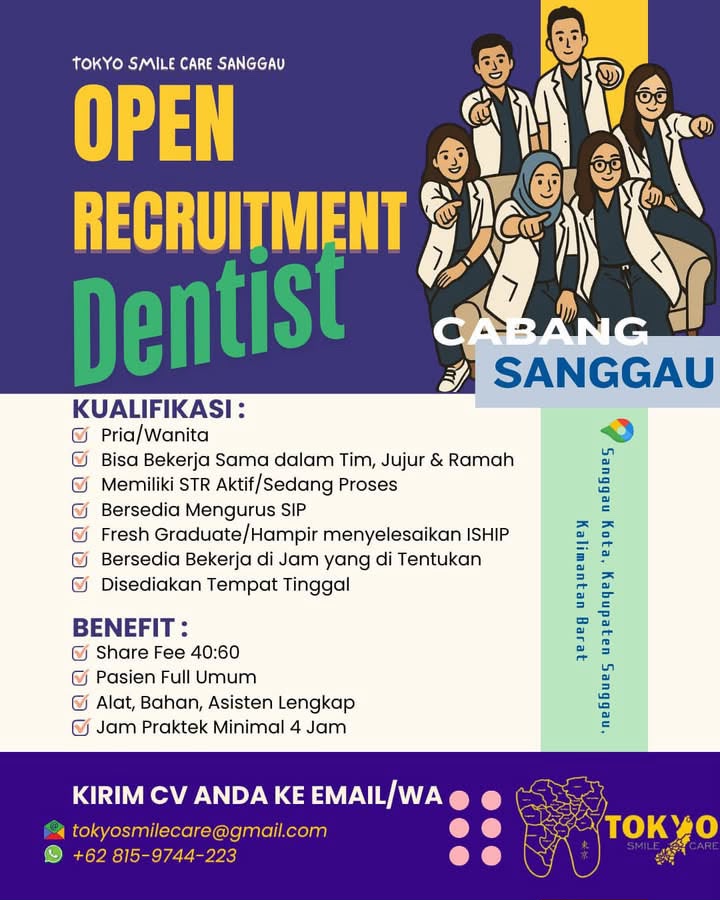 Lowongan Kerja Dokter Gigi Sanggau 2026