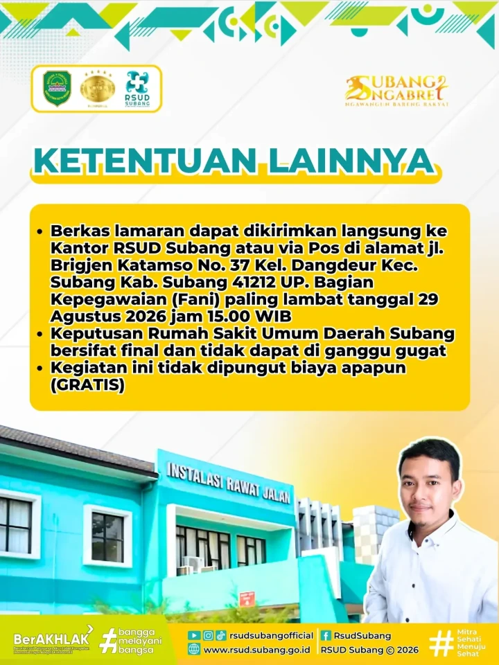 Lowongan Kerja Ahli Terapis Gigi dan Mulut Subang 2026