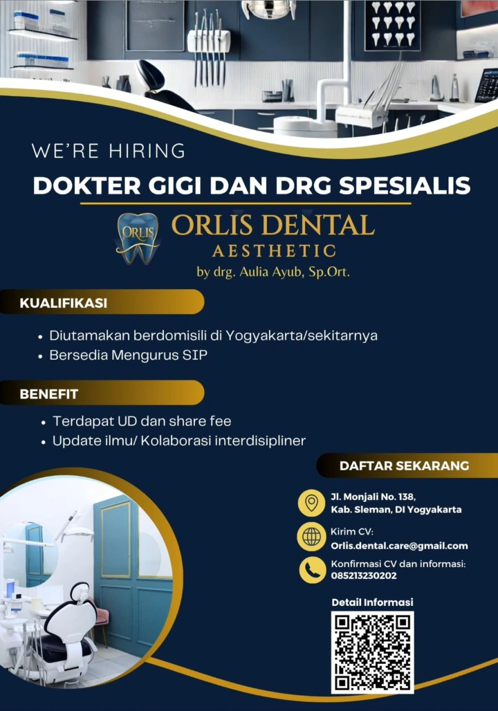 Lowongan Kerja Perawat Gigi Yogyakarta 2026