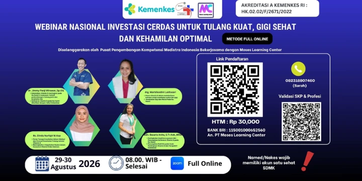 Webinar Investasi Cerdas Tulang, Gigi & Kehamilan