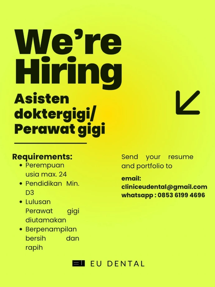 Lowongan Kerja Perawat Gigi Medan 2026