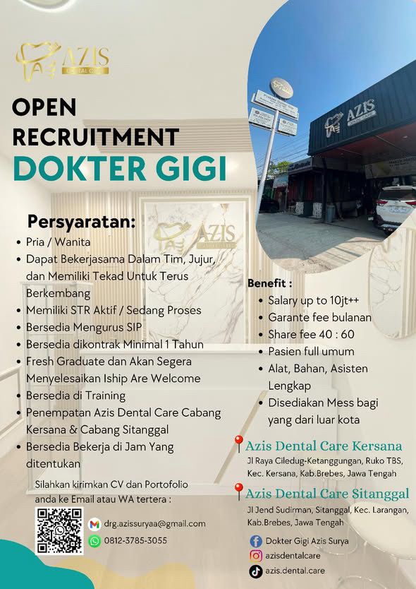 Lowongan Kerja Dokter Gigi Brebes 2026