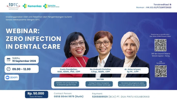Webinar Zero Infection In Dental Care