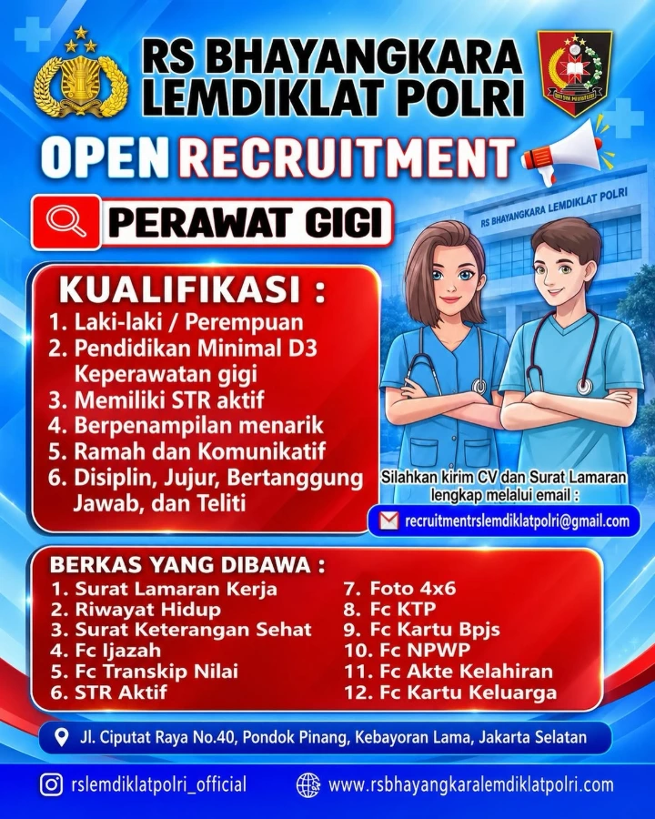 Lowongan Kerja Perawat Gigi Jakarta 2026