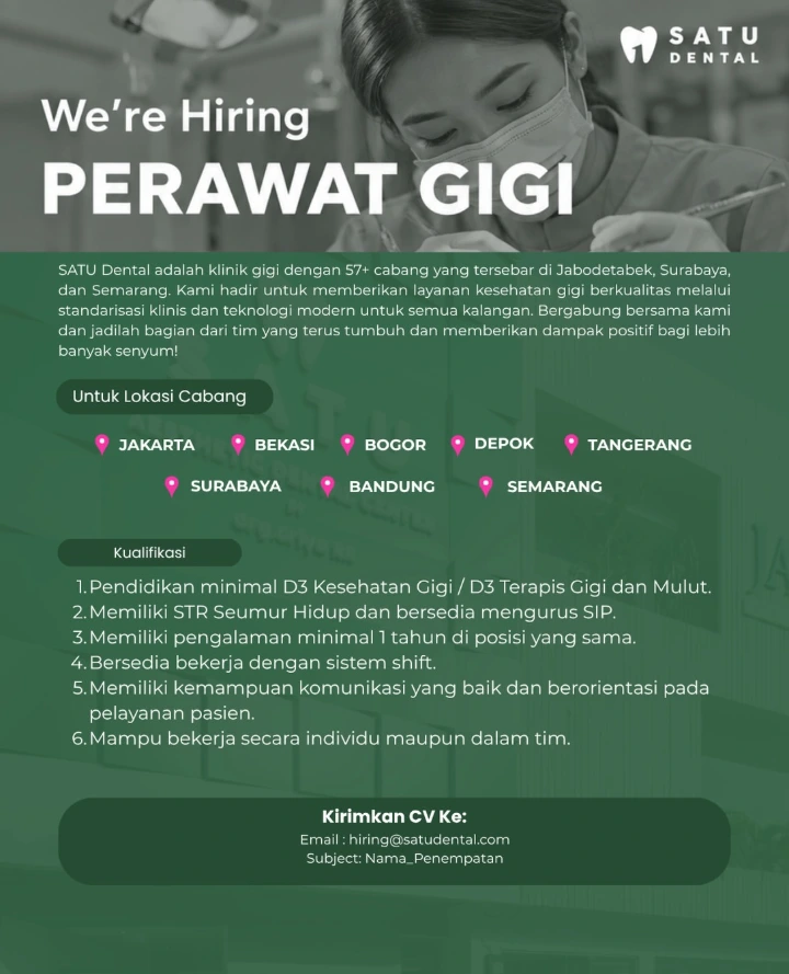 Lowongan Kerja Perawat Gigi Jakarta 2026