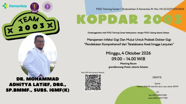KOPDAR 2003 - MANAJEMEN INFEKSI GIGI DAN MULUT UNTUK PRAKTEK DOKTER GIGI