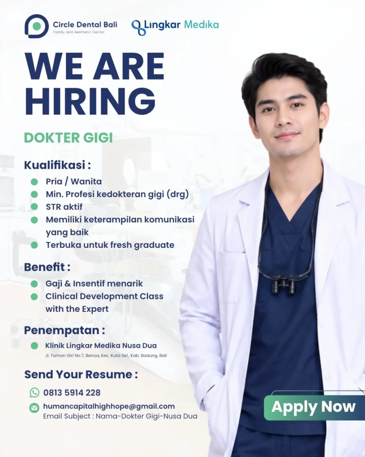 Lowongan Kerja Dokter Gigi Badung 2026