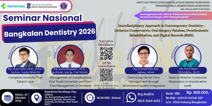 Bangkalan Dentistry 2026: Pelatihan Kedokteran Gigi Terpadu