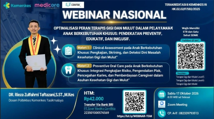 Webinar Peran Terapis Gigi dan Mulut untuk Anak Berkebutuhan Khusus