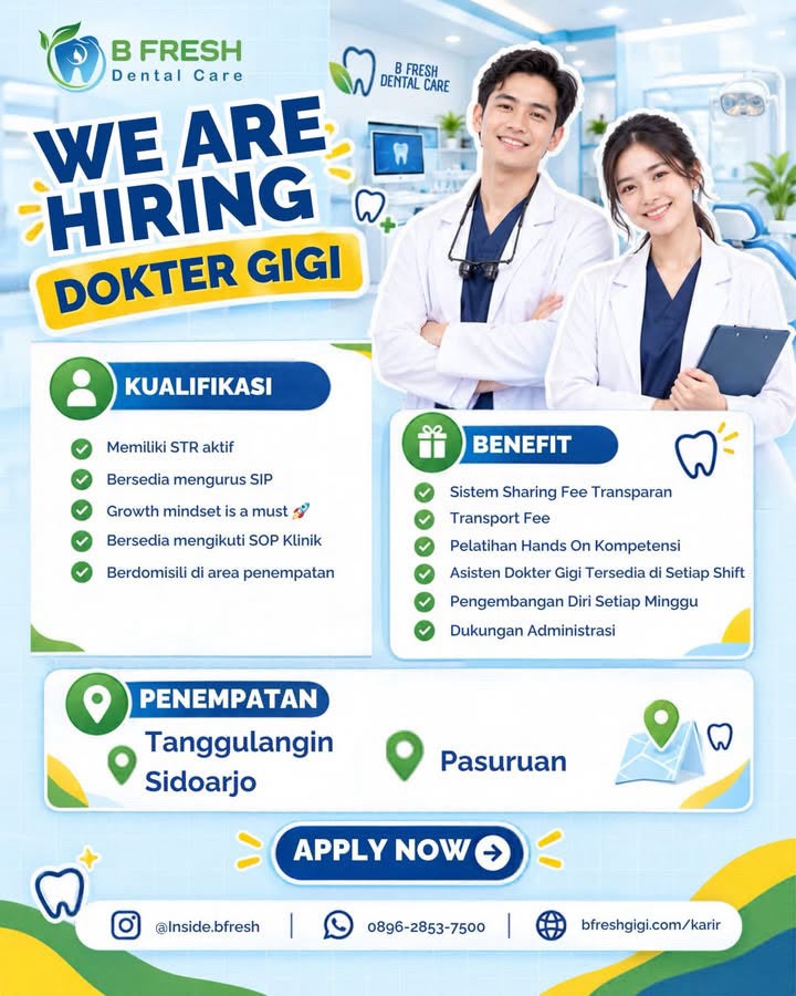 Lowongan Kerja Dokter Gigi Pasuruan 2026