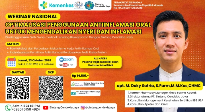 Webinar Optimalisasi Antiinflamasi Oral untuk Nyeri dan Inflamasi