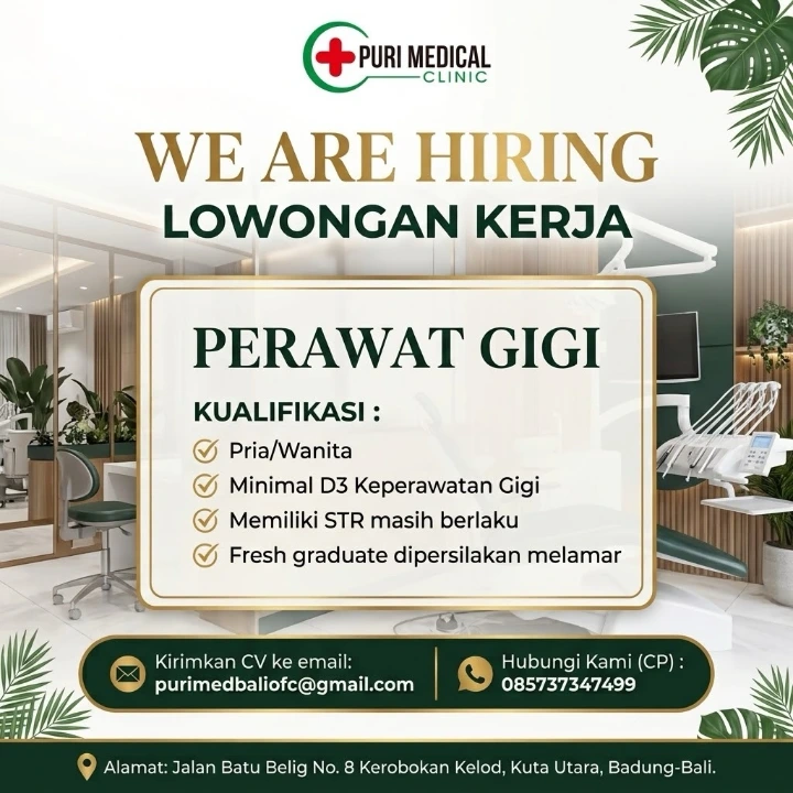 Lowongan Kerja Perawat Gigi Badung 2026