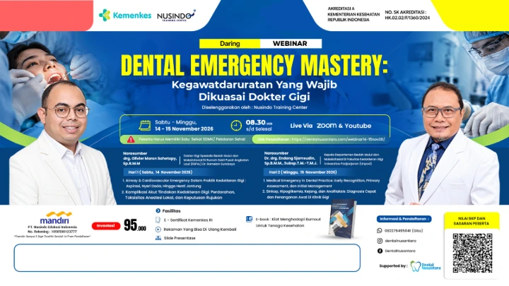 Dental Emergency Mastery: Kegawatdaruratan untuk Dokter GigiDental Emergency Mastery: Kegawatdaruratan untuk Dokter Gigi