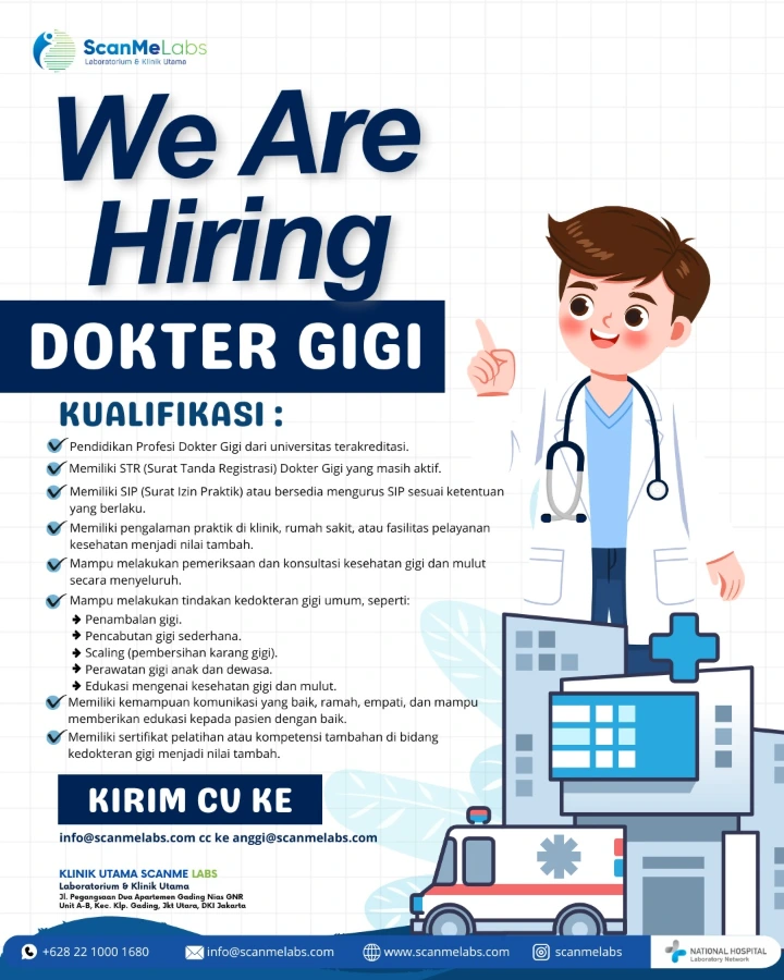 Lowongan Kerja Dokter Gigi Jakarta 2026