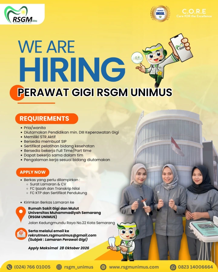 Lowongan Kerja Perawat Gigi Semarang 2026